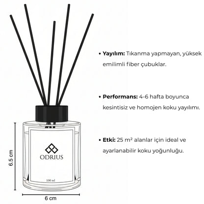 ZAMANSIZ YAZ | Narenciye ve Lavanta Çubuklu Oda Kokusu Seti - Reed Diffuser Set