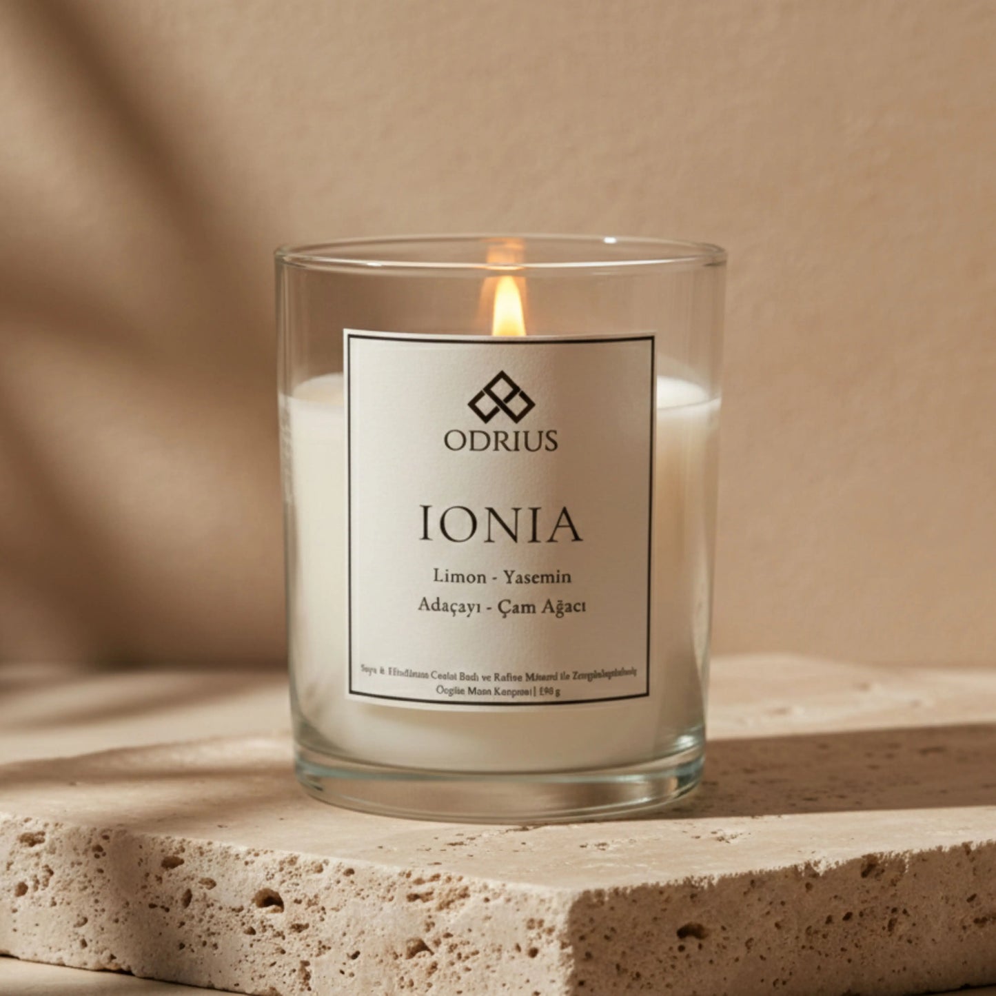 IONIA | Limon ve Adaçayı Kokulu Mum - Soya Blend