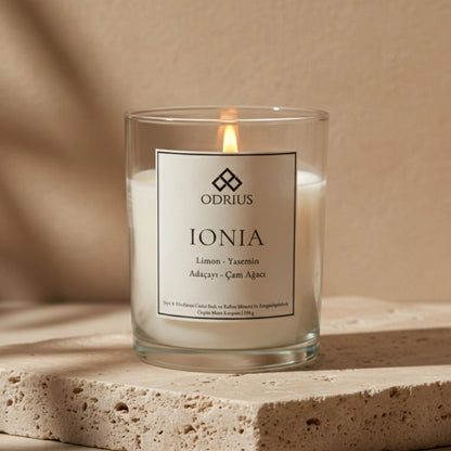 IONIA | Limon ve Adaçayı Kokulu Mum - Soya Blend