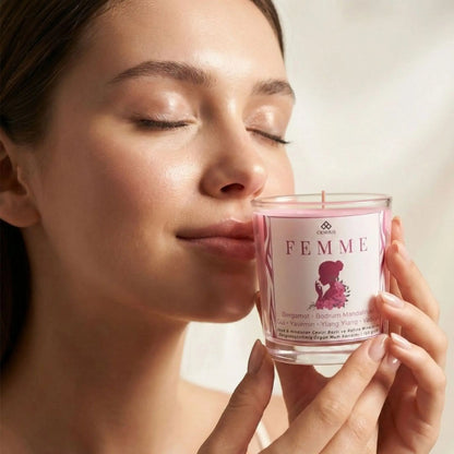 FEMME | Gül ve Yasemin Kokulu Mum - Soya Blend