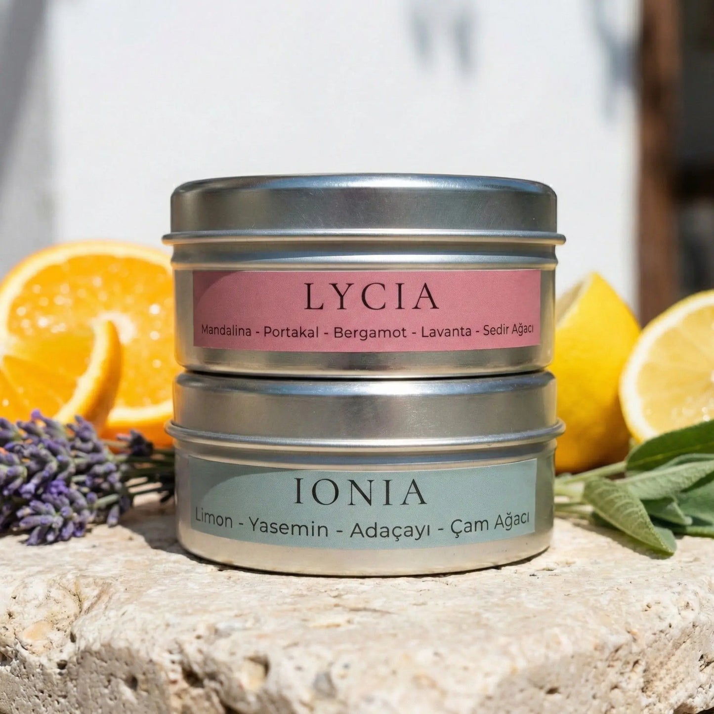 ZAMANSIZ YAZ | Narenciye ve Lavanta Buhurdanlık Koku Seti - Koku Barı Seti (Wax Melt)