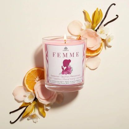 FEMME | Gül ve Yasemin Kokulu Mum - Soya Blend
