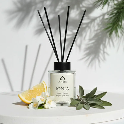 ZAMANSIZ YAZ | Narenciye ve Lavanta Çubuklu Oda Kokusu Seti - Reed Diffuser Set