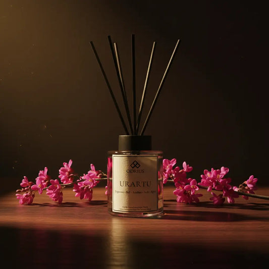 URARTU | Amber ve Erguvan Çubuklu Oda Kokusu - Reed Diffuser