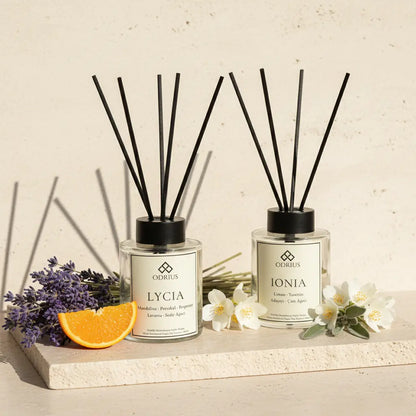 ZAMANSIZ YAZ | Narenciye ve Lavanta Çubuklu Oda Kokusu Seti - Reed Diffuser Set