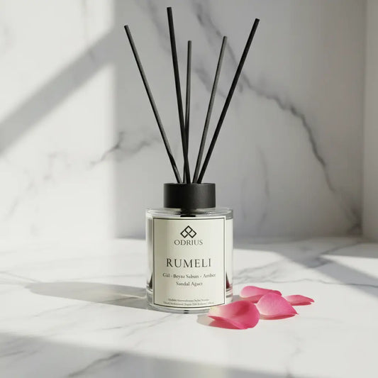 RUMELI | Gül ve Sandal Ağacı Çubuklu Oda Kokusu - Reed Diffuser