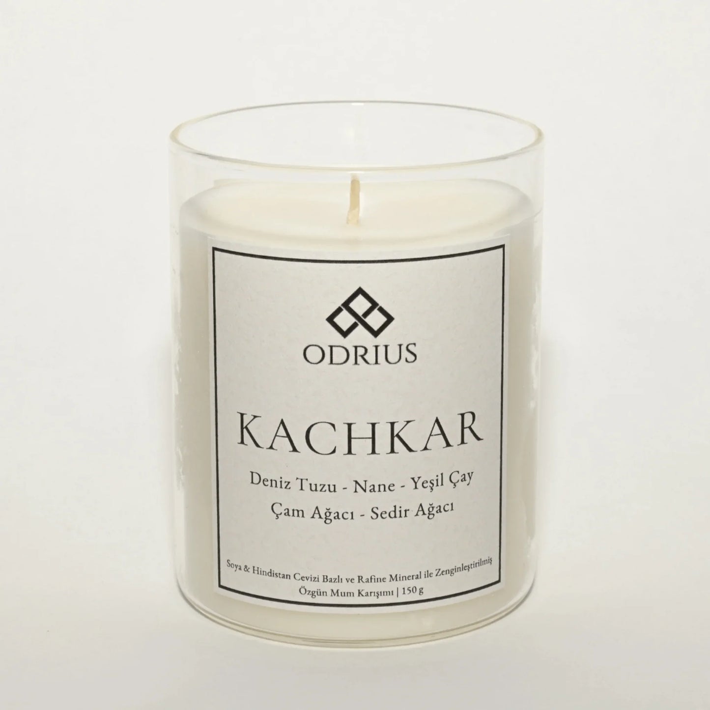 KACHKAR cam sedir kokulu mum dekoratif gorunum - doga ve orman atmosferi