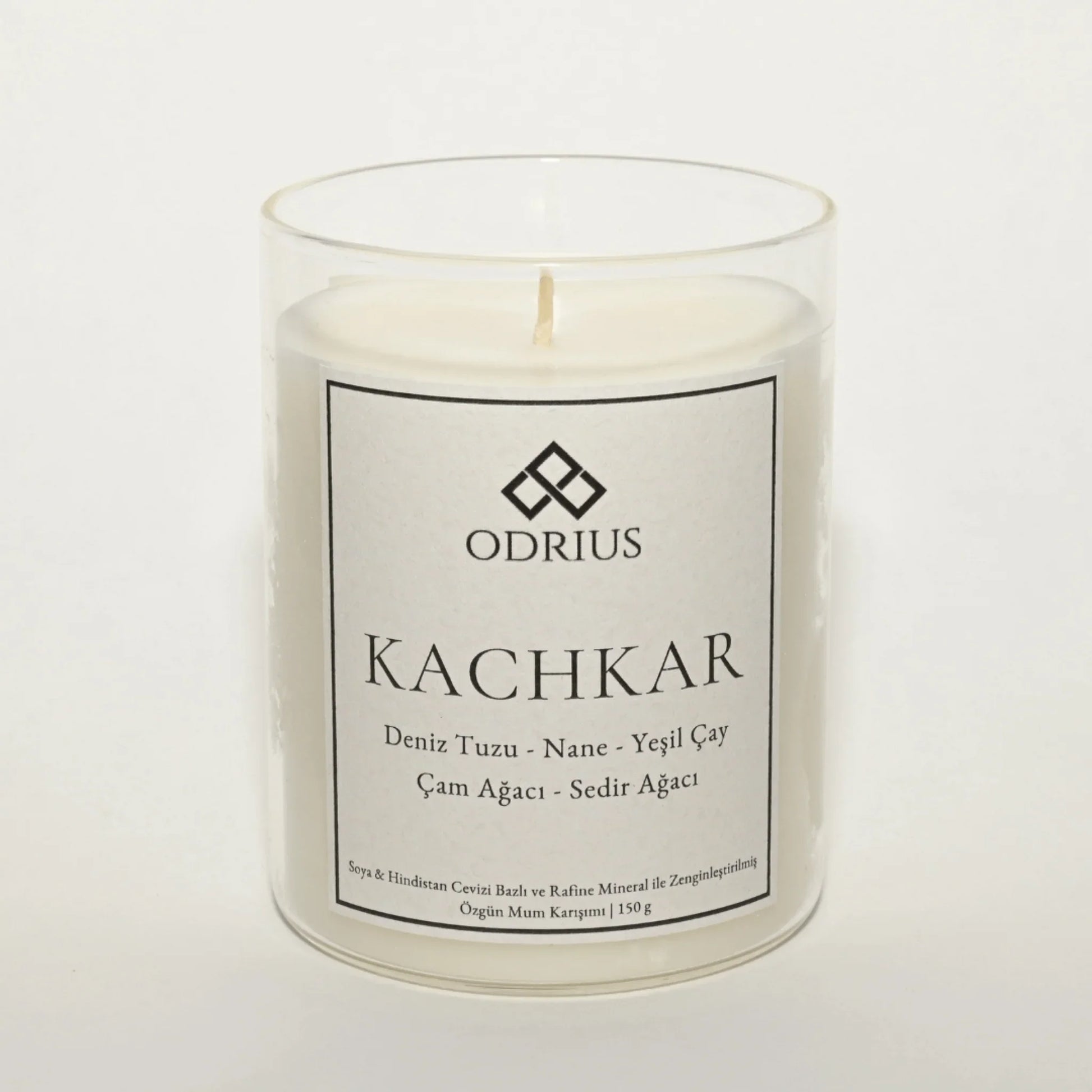 KACHKAR cam sedir kokulu mum dekoratif gorunum - doga ve orman atmosferi