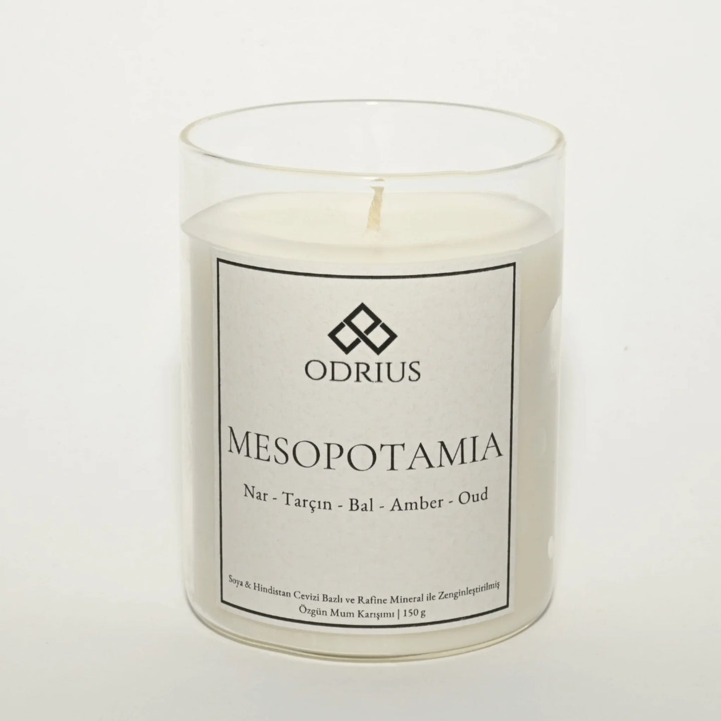 MESOPOTAMIA nar amber kokulu mum dekoratif gorunum - gizemli ve sicak atmosfer