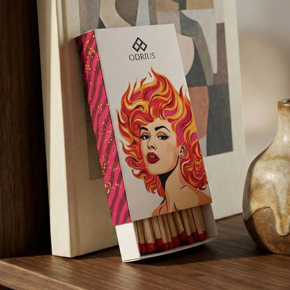 Özel Tasarım Uzun Mum ve Şömine Kibriti | Odrius Signature Design: FEMME