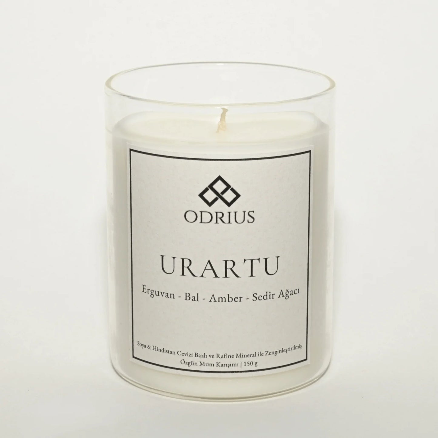 URARTU amber erguvan kokulu mum dekoratif gorunum - mistik ve gizemli atmosfer