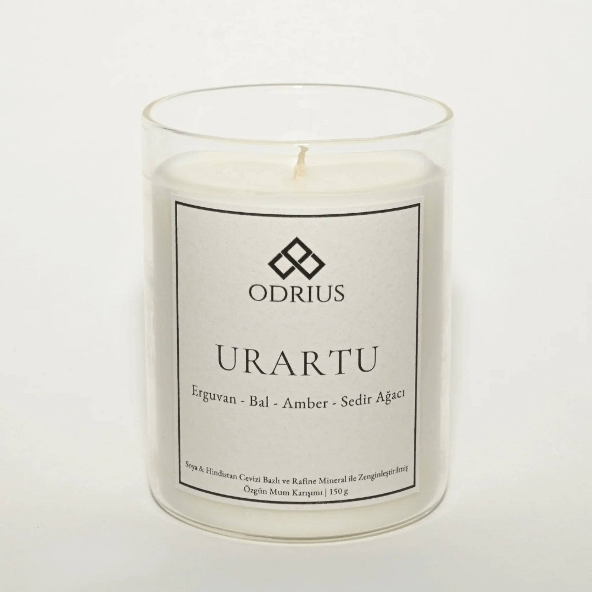 URARTU amber erguvan kokulu mum dekoratif gorunum - mistik ve gizemli atmosfer