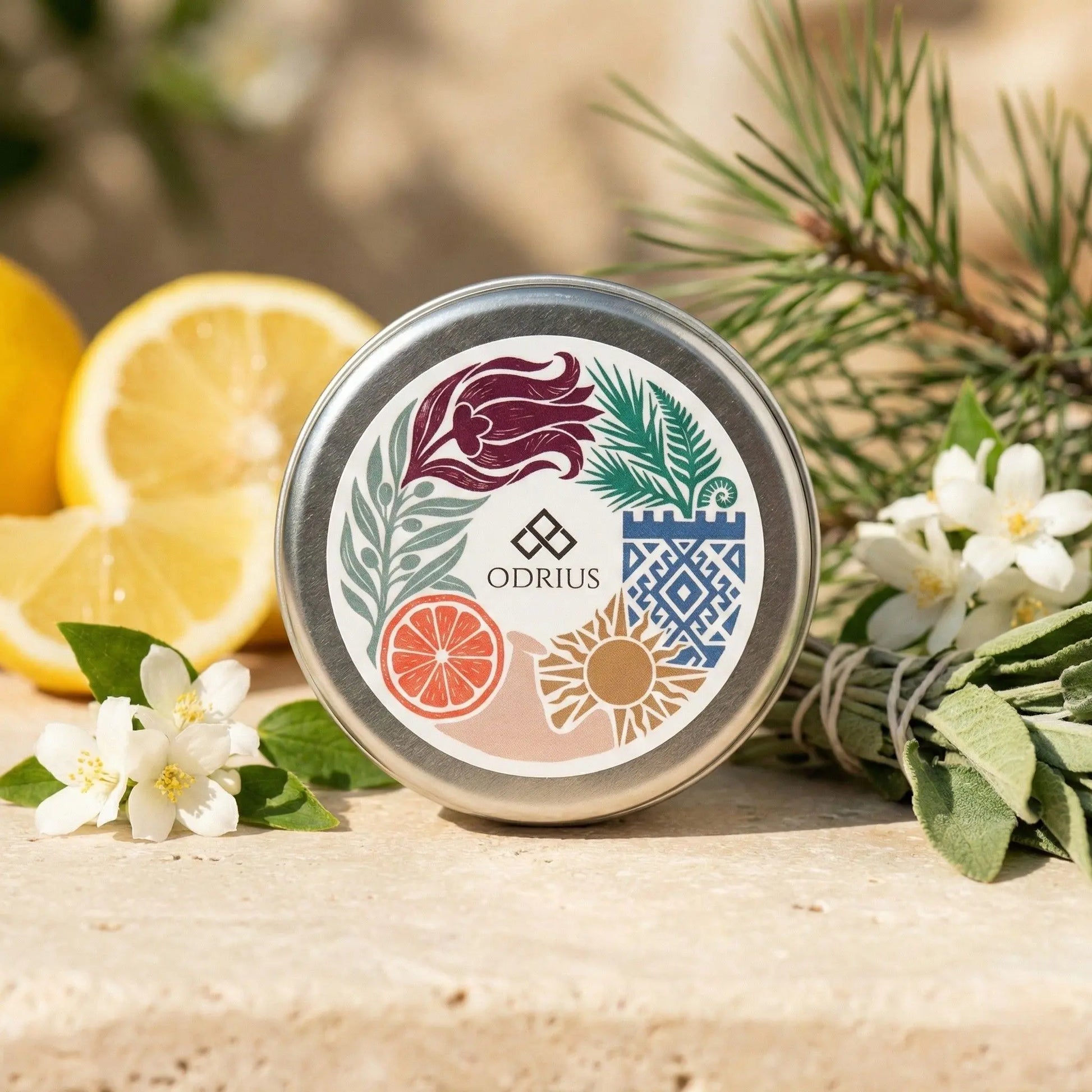 Ege’nin bohem ruhunu yansıtan limon ve aromatik adaçayı kokulu Odrius Ionia soya blend koku barı