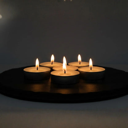 Buhurdanlık ritüeli için ideal 4 saat kesintisiz yanış sunan kokusuz ve is yapmayan Odrius tealight mumu