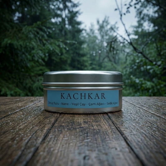 Odrius Kachkar çam ve sedir notalı orman ferahlığı sunan yoğun buhurdanlık kokusu koku barı wax melt