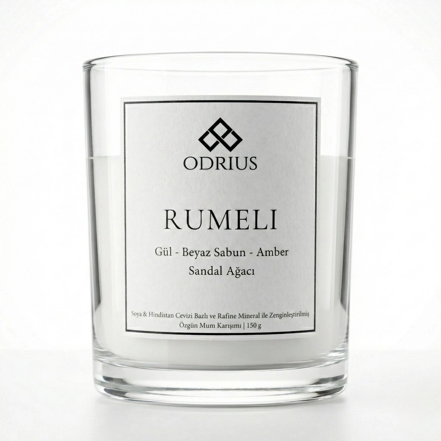 Nostaljik anlar ve misafir odası dekorasyonu için Odrius Rumeli özgün tasarımlı soya mumu